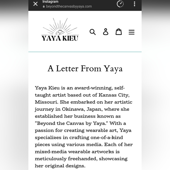 One of a Kind! Crossbody Purse. Hand Painted by Artist Yaya Kieu. - Picture 10 of 10